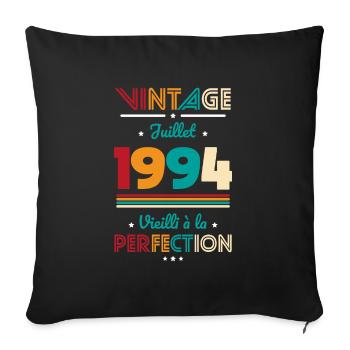 30th Anniversary - Vintage - July 1994 - Sofa pillowcase 17,3'' x 17,3'' (45 x 45 cm) - black - Front