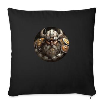 Viking - Sofa pillowcase 17,3'' x 17,3'' (45 x 45 cm) - black - Front