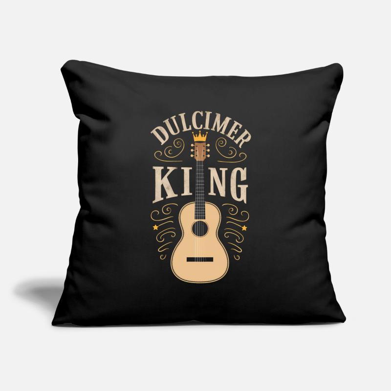 Gift for dulcimer lover Sofa pillowcase 17,3'' x 17,3'' (45 x 45 cm)