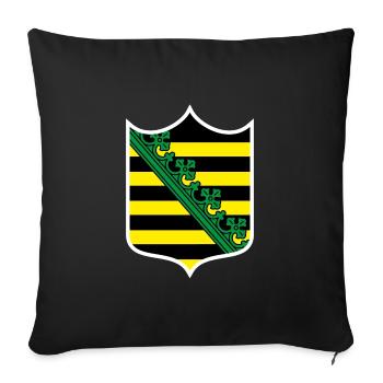 Sachsen - Sofakissenbezug 45 x 45 cm - Schwarz - Vorne