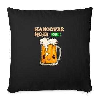 Beer Hangover mode ON - Sofakissenbezug 45 x 45 cm - Schwarz - Vorne
