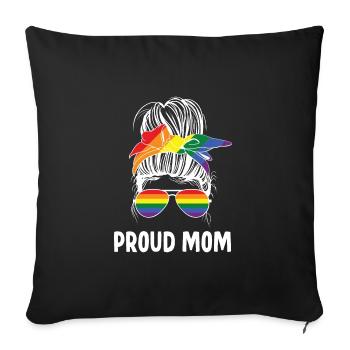 LGBT Proud Mother - Sofa pillowcase 17,3'' x 17,3'' (45 x 45 cm) - black - Front