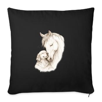 Gentle Souls - Sofa pillowcase 17,3'' x 17,3'' (45 x 45 cm) - black - Front