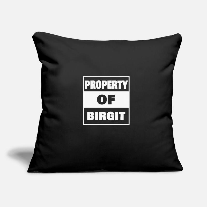 Birgit as a first name Sofa pillowcase 17,3'' x 17,3'' (45 x 45 cm)