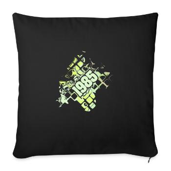 Gift 1985 - Sofa pillowcase 17,3'' x 17,3'' (45 x 45 cm) - black - Front