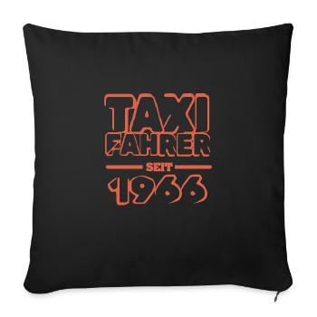 Taxi 1966 - Sofakissenbezug 45 x 45 cm - Schwarz - Vorne