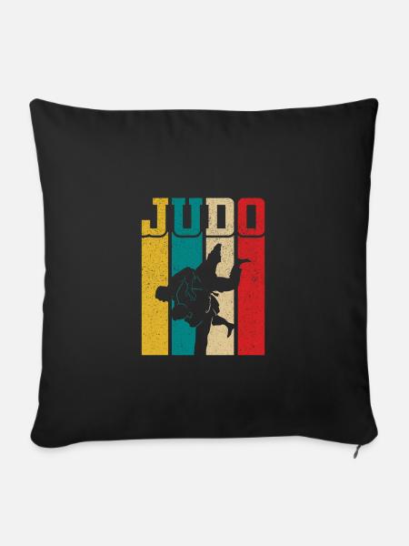 Judo - Sofakissenbezug 45 x 45 cm - Schwarz