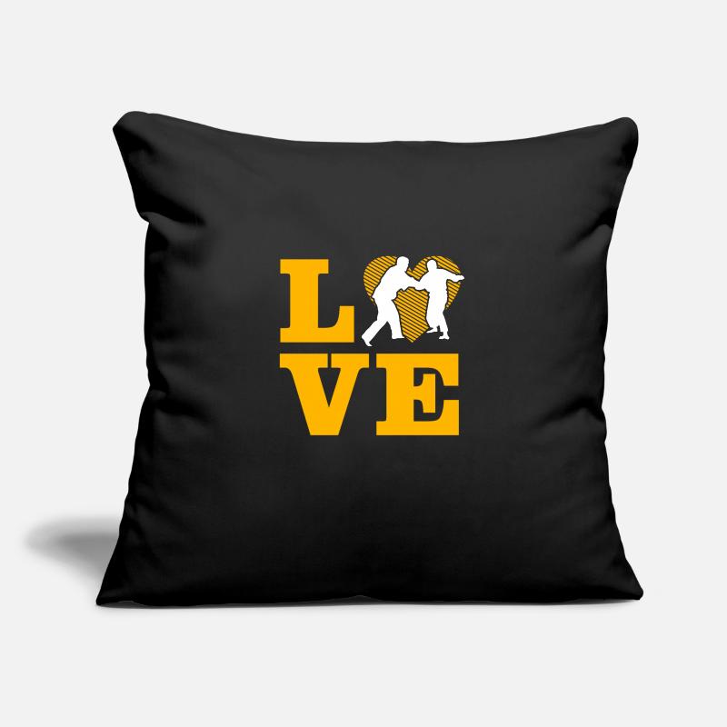 Amour du judo Housse de coussin décorative 45 x 45 cm