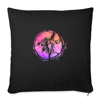 Judo - Housse de coussin décorative 45 x 45 cm - noir - Devant