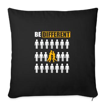Be Different Judo - Sofa pillowcase 17,3'' x 17,3'' (45 x 45 cm) - black - Front