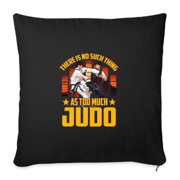 Il n’y a pas trop de judo - Housse de coussin décorative 45 x 45 cm - noir - Devant