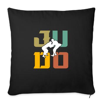 Judo - Housse de coussin décorative 45 x 45 cm - noir - Devant