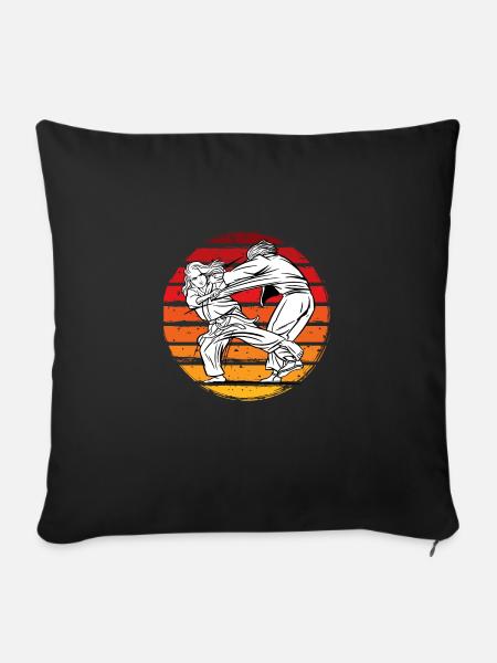 Judo - Sofakissenbezug 45 x 45 cm - Schwarz