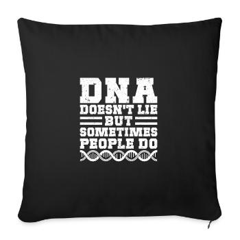 Forensic Analyst DNA Doesn ́t Lie Squad Crime Lab - Sofa pillowcase 17,3'' x 17,3'' (45 x 45 cm) - black - Front
