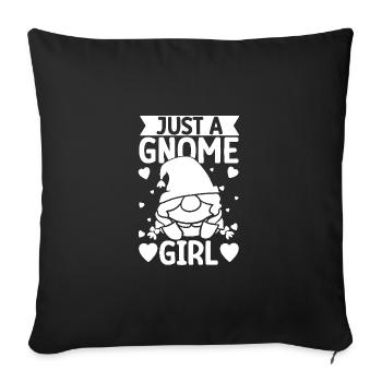 Costume de Gnome Hommes Juste Un Gnome Fille Gnome - Housse de coussin décorative 45 x 45 cm - noir - Devant