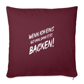 Baker S’il y a une chose pour laquelle je suis bon, c’est la pâtisserie - Housse de coussin décorative 45 x 45 cm - bordeaux - Devant