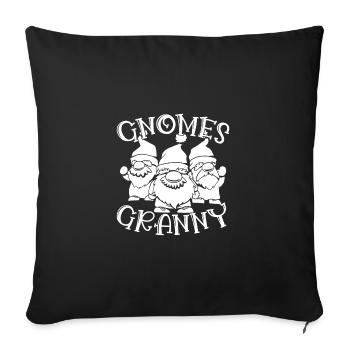 Gnome Costume Hommes Gnomes Mamie Gnome - Housse de coussin décorative 45 x 45 cm - noir - Devant