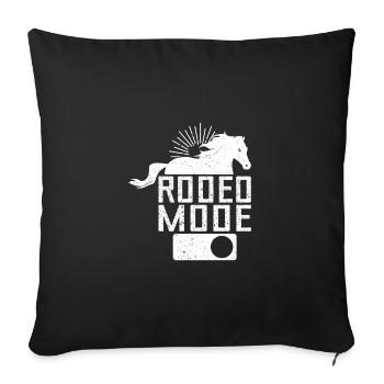 Rodeo Horse Riding Rodeo Fashion Cowboy - Sofa pillowcase 17,3'' x 17,3'' (45 x 45 cm) - black - Front