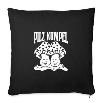 Morel Mushrooms Mushroom Buddy Mushroom Hunter - Sofa pillowcase 17,3'' x 17,3'' (45 x 45 cm) - black - Front