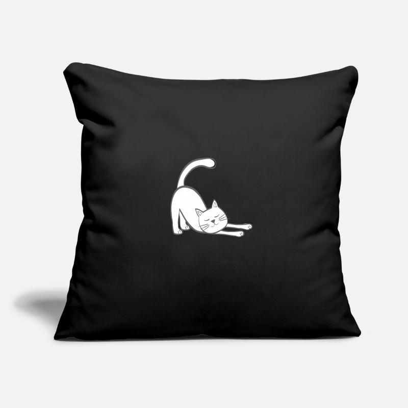 Chat extensible chat chaton stretching stretching Housse de coussin décorative 45 x 45 cm