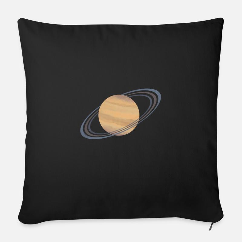 Saturn - Sofakissenbezug 45 x 45 cm - Schwarz