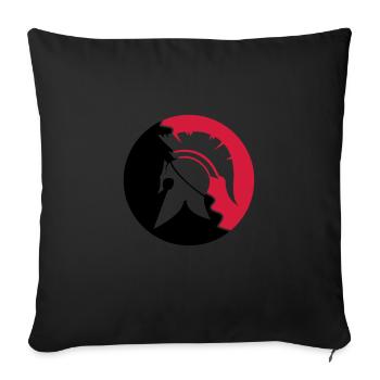 sparta warrior - Sofakissenbezug 45 x 45 cm - Schwarz - Vorne