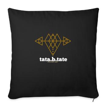 tata.b.tate - Sofakissenbezug 45 x 45 cm - Schwarz - Vorne