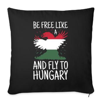 Hungary Flag Hungarian Flag Balaton Hungary - Sofa pillowcase 17,3'' x 17,3'' (45 x 45 cm) - black - Front