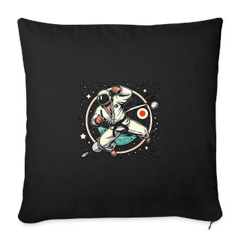 Judo - Housse de coussin décorative 45 x 45 cm - noir - Devant