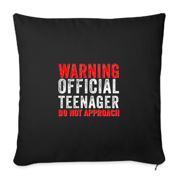 Offizieller Teenager 13 Jahre Alt Lustiger 13. Geburtstag - Sofakissenbezug 45 x 45 cm - Schwarz - Vorne