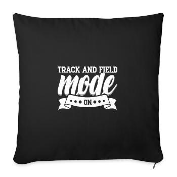 Track Athletics Track & Field Mode On - Sofa pillowcase 17,3'' x 17,3'' (45 x 45 cm) - black - Front