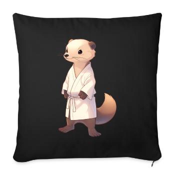 Judo Mungo - Sofakissenbezug 45 x 45 cm - Schwarz - Vorne