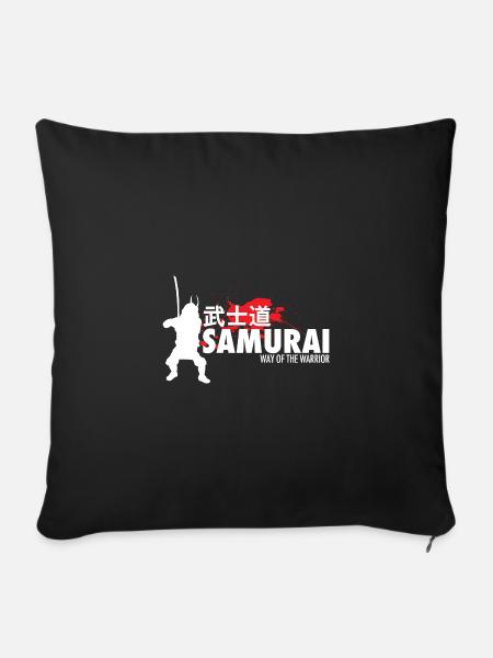 Samurai - Sofakissenbezug 45 x 45 cm - Schwarz