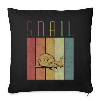 slug - Sofa pillowcase 17,3'' x 17,3'' (45 x 45 cm) - black - Front