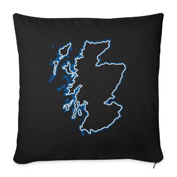 Schottland - Sofakissenbezug 45 x 45 cm - Schwarz - Vorne
