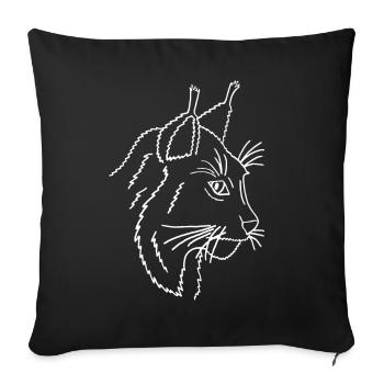Lynx - Sofakissenbezug 45 x 45 cm - Schwarz - Vorne