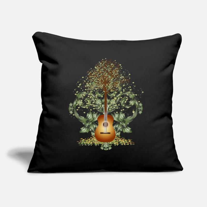 fascinating surreal guitar motif with tree Sofa pillowcase 17,3'' x 17,3'' (45 x 45 cm)