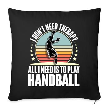 Handball Handball players - Sofa pillowcase 17,3'' x 17,3'' (45 x 45 cm) - black - Front