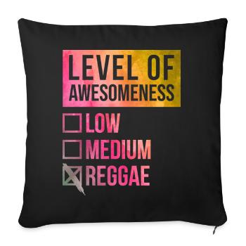 Reggae - Sofa pillowcase 17,3'' x 17,3'' (45 x 45 cm) - black - Front