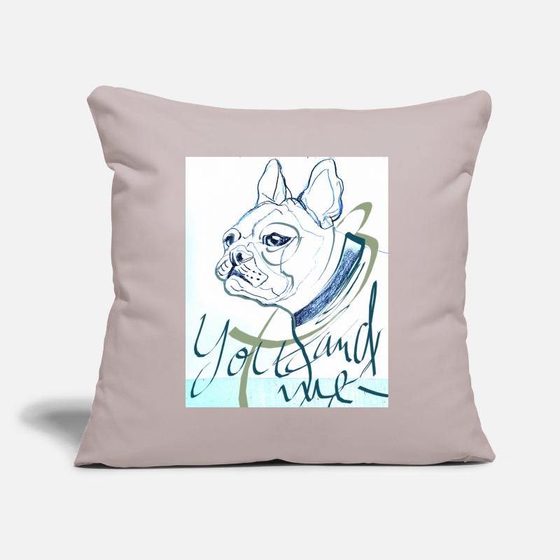 Frenchie Sofakissenbezug 45 x 45 cm