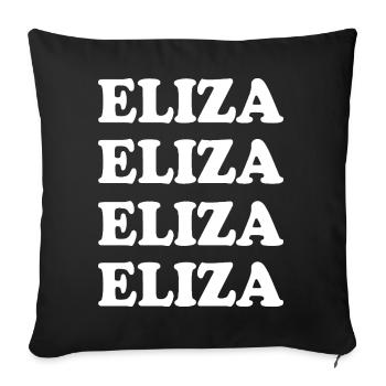 Cadeau pour Eliza - Housse de coussin décorative 45 x 45 cm - noir - Devant