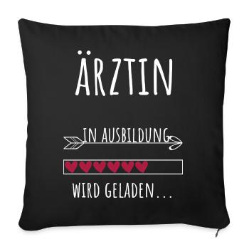 Medical Student Profession Education Doctor - Sofa pillowcase 17,3'' x 17,3'' (45 x 45 cm) - black - Front