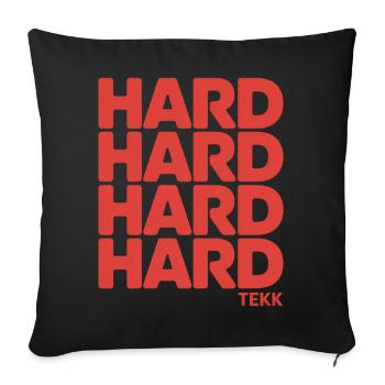 Hardtekk Tekke East Germany - Sofa pillowcase 17,3'' x 17,3'' (45 x 45 cm) - black - Front
