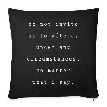 Techno House, Electro Festival, Hardstyle, EDM - Housse de coussin décorative 45 x 45 cm - noir - Devant
