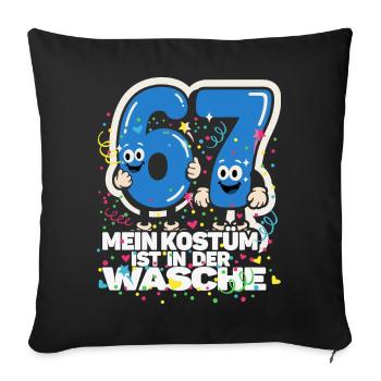 My Costume Is In The Wash 67 Funny - Sofa pillowcase 17,3'' x 17,3'' (45 x 45 cm) - black - Front