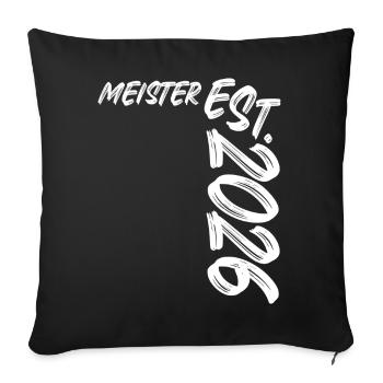Master est. 2026 - Housse de coussin décorative 45 x 45 cm - noir - Devant