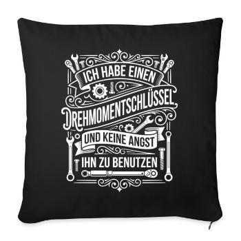 I have a torque wrench - Sofa pillowcase 17,3'' x 17,3'' (45 x 45 cm) - black - Front