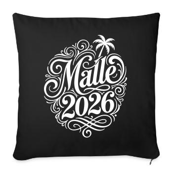 Malle 2026 Palm Tree Holidays Mallorca - Sofa pillowcase 17,3'' x 17,3'' (45 x 45 cm) - black - Front