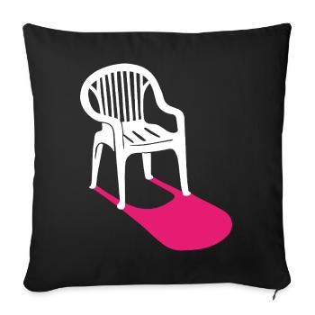 Monobloc – design classics for every occasion - Sofa pillowcase 17,3'' x 17,3'' (45 x 45 cm) - black - Front