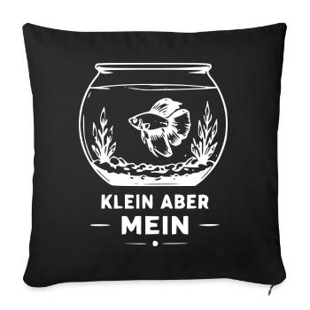 Kleines Eigenes Fischglas - Sofakissenbezug 45 x 45 cm - Schwarz - Vorne